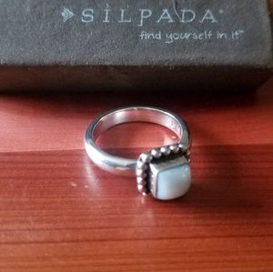 SILPADA Sterling silver Pearl ring